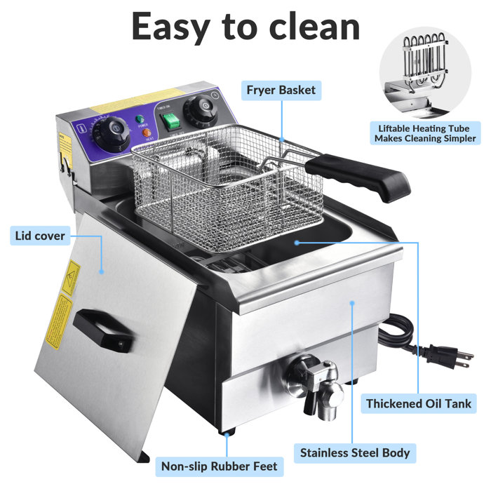 6 Indoor Turkey Fryer with Timer Wayfair